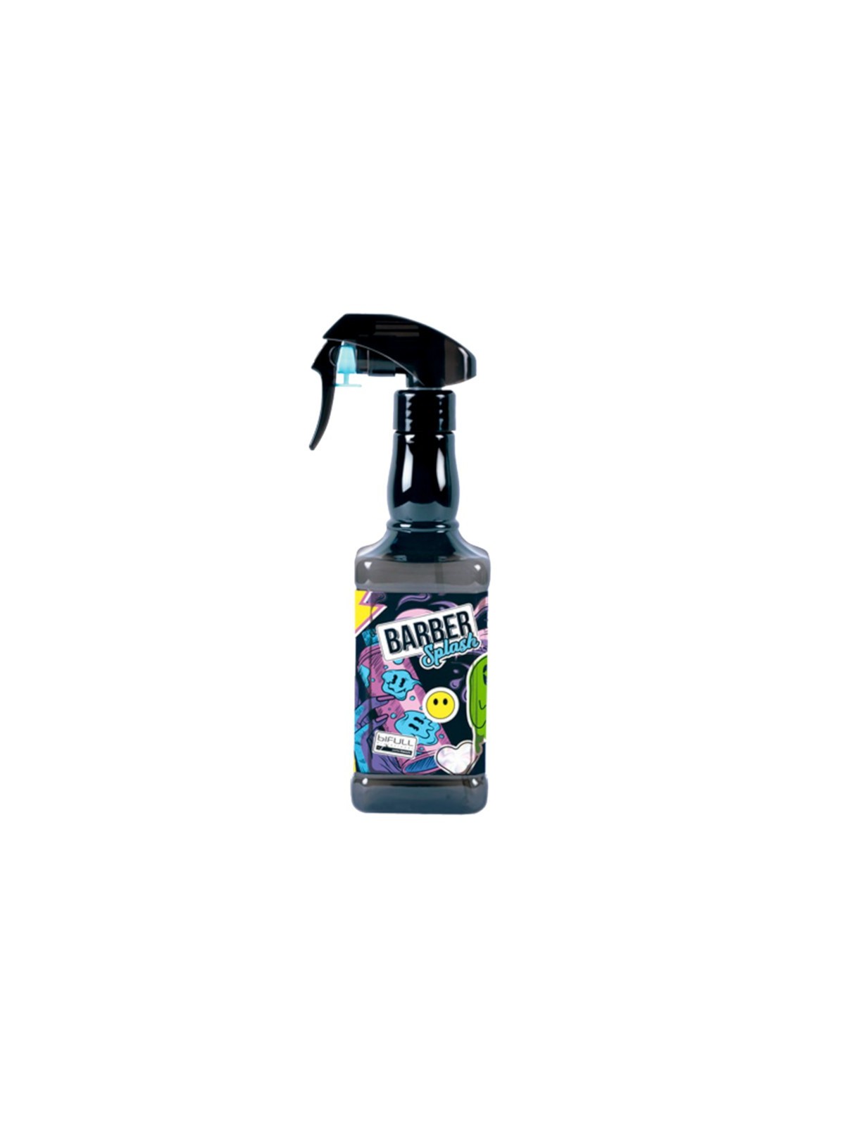 PULVERIZADOR BARBER SPLASH BLACK 500ML - BIFULL