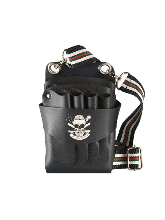 CARTUCHERA NEGRA HIPSTER MAN SKULL - BIFULL