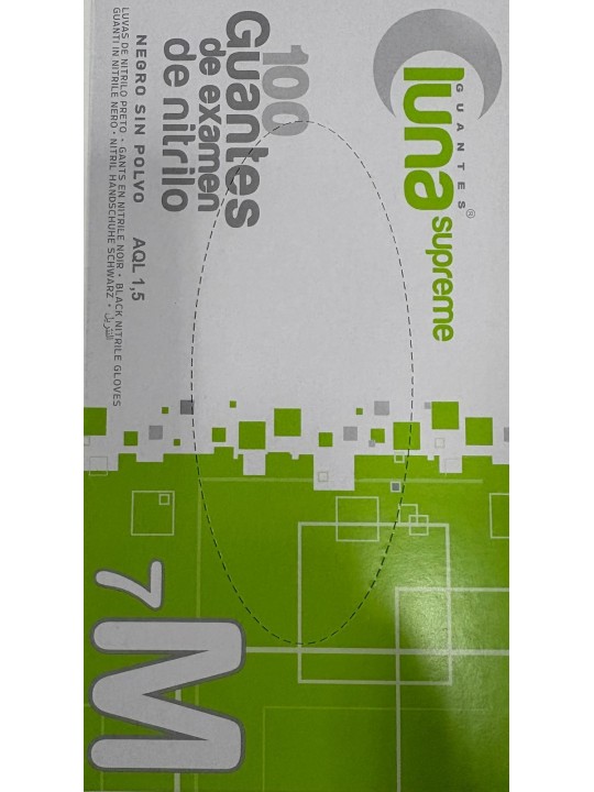 GUANTES DE NITRILO NEGROS