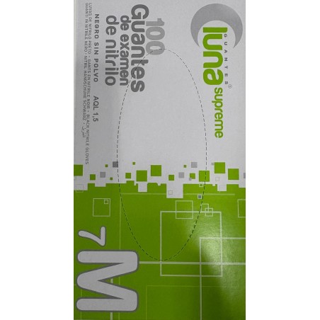 GUANTES DE NITRILO NEGROS